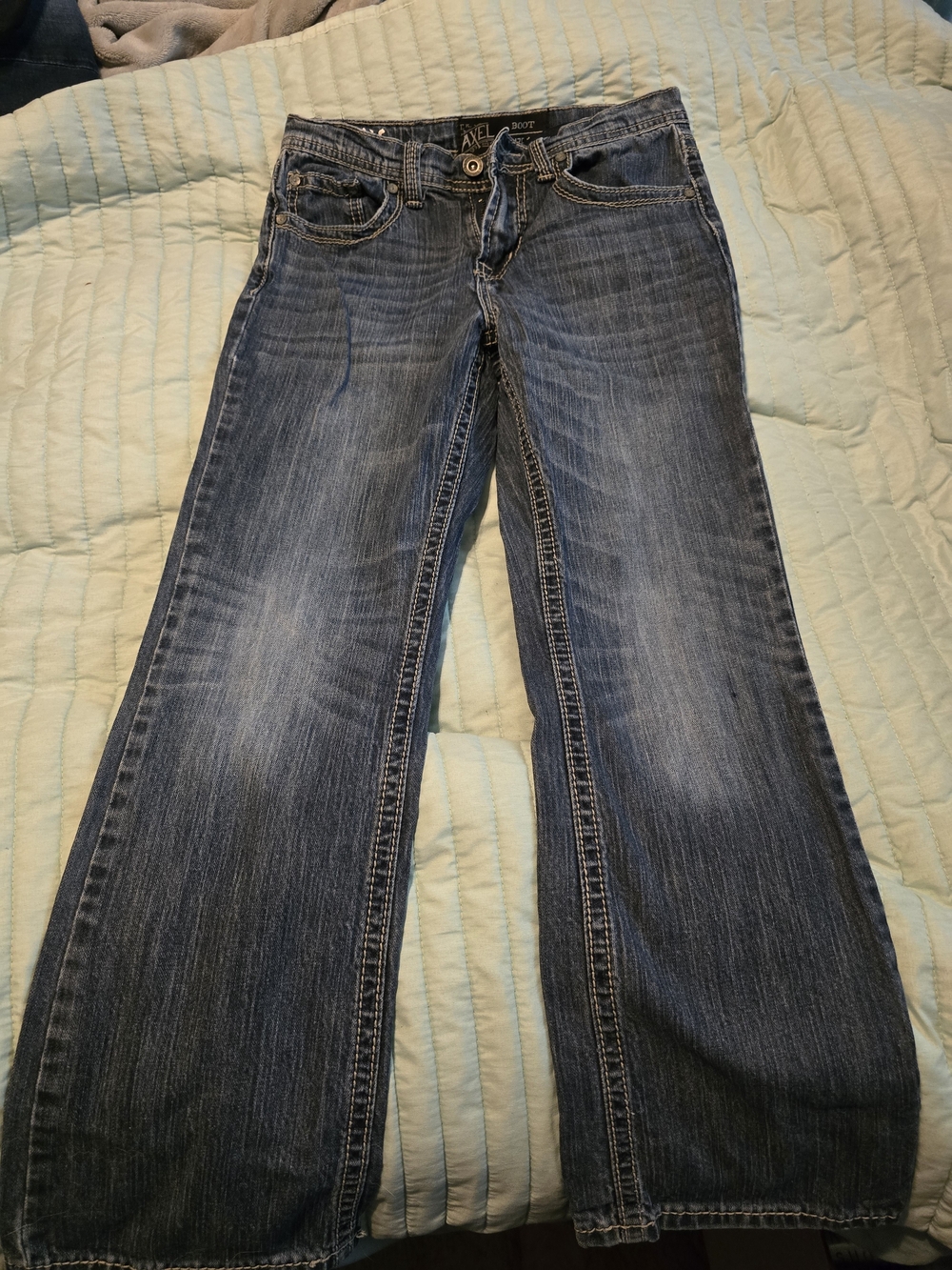 Kids Boot Cut Jeans in Faded Blue